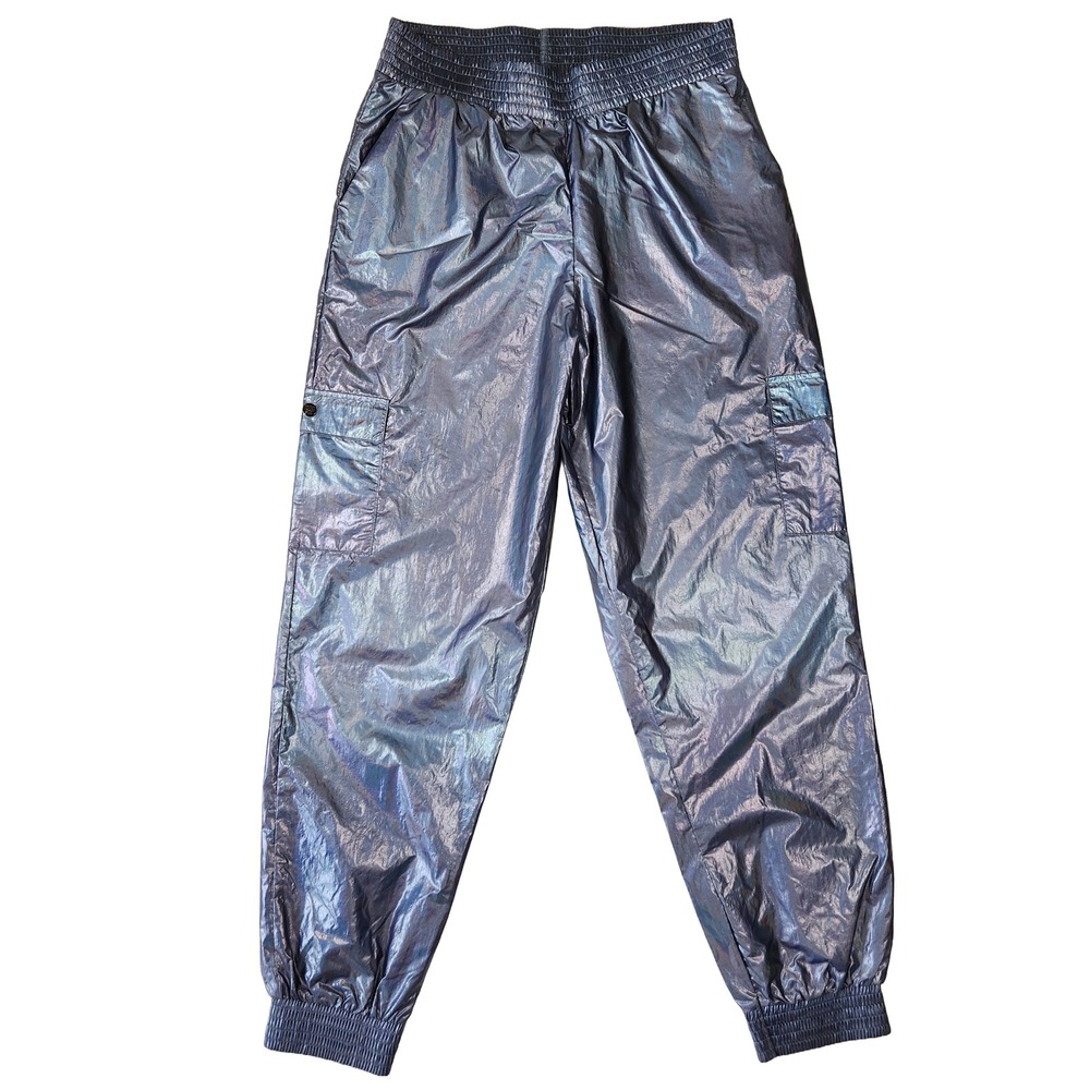 Victoria Sport Iridescent Cargo Pants Joggers Womens‎ S Athleisure Preppy Lounge
